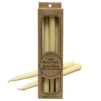 100% Beeswax Taper Candles 10" (box of 4)