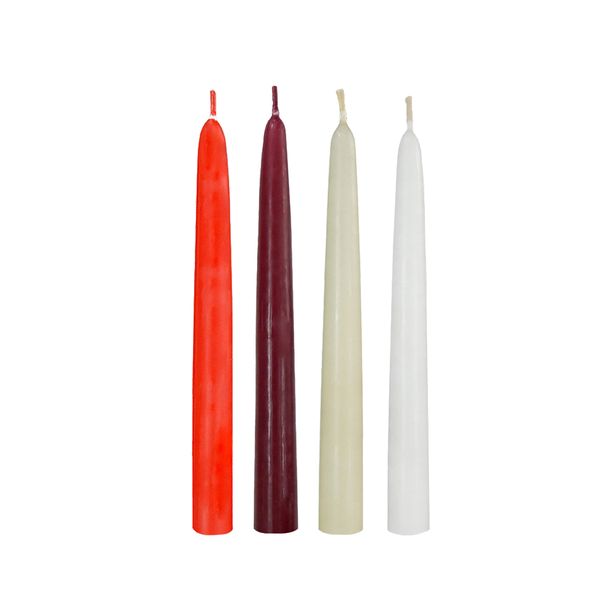6 x Dinner Bistro Candles Non Drip Table Stick Tapered Taper Candls Colour Color 