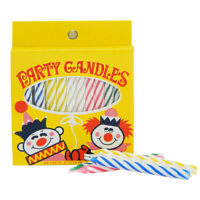 Medium Twist Birthday Candles (Assorted Colors) Each Pack of 24 candles