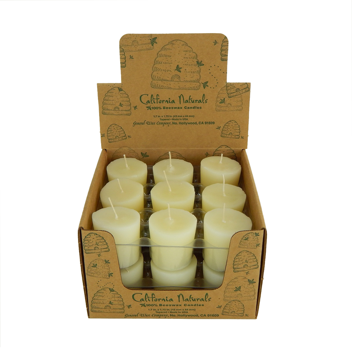 Each 100% beeswax Pure Beeswax Votive Candles