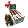 Color Drip Christmas Candles Box, Bow, Pine Cones