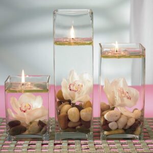 Decorative arrangement with floating candles4