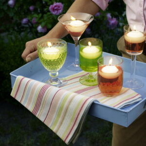 summer decoration with candles 7