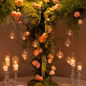 Hanging Round Glass Candle Holder Wedding Decoration Centerpieces