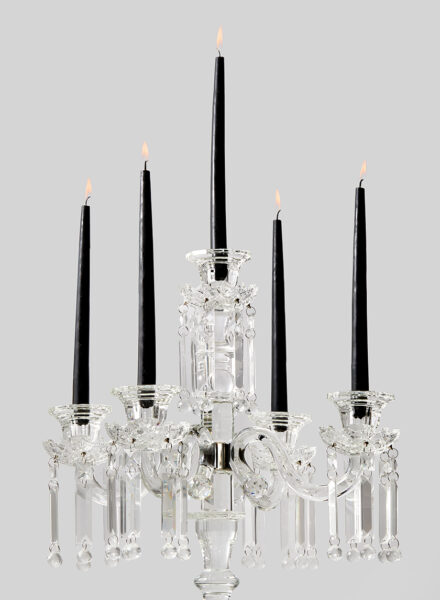 Taper Candles in Chandeliers