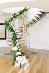Wedding staircase decor