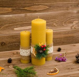 beeswax candle decoration 