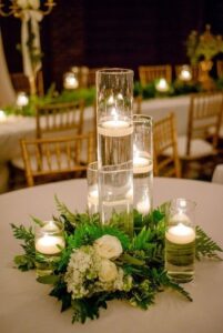 floating candles for wedding table