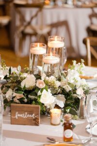 floating candle decor for wedding