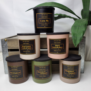 soy candle collection in matte jar