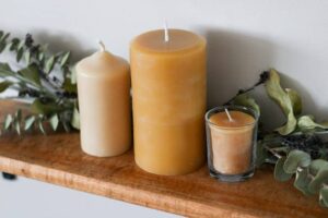 Beeswax candles as scented candles