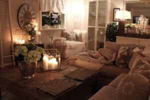 interior décor with candles