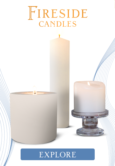Fireside Candles - White and Ivory - Tall, Wide and Medium