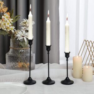 candlestick with white candle 