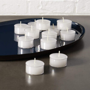 clear cup tealight candles