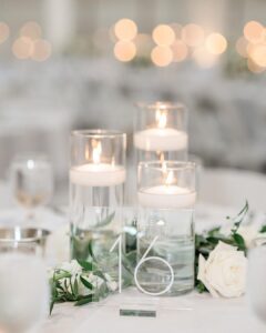 wedding candles ideas with candles floating candles wedding centerpiece