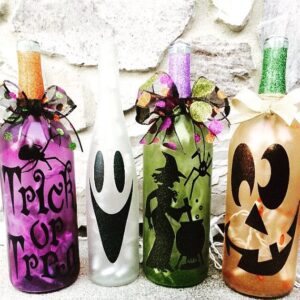 animated Halloween bottles