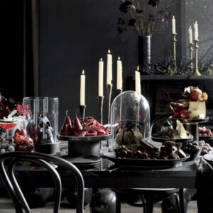 Halloween décor ideas with taper candles