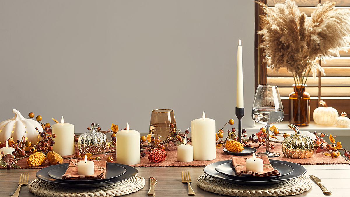 11 Thanksgiving table décor ideas with candles