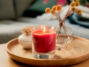 candles reduce the stress level