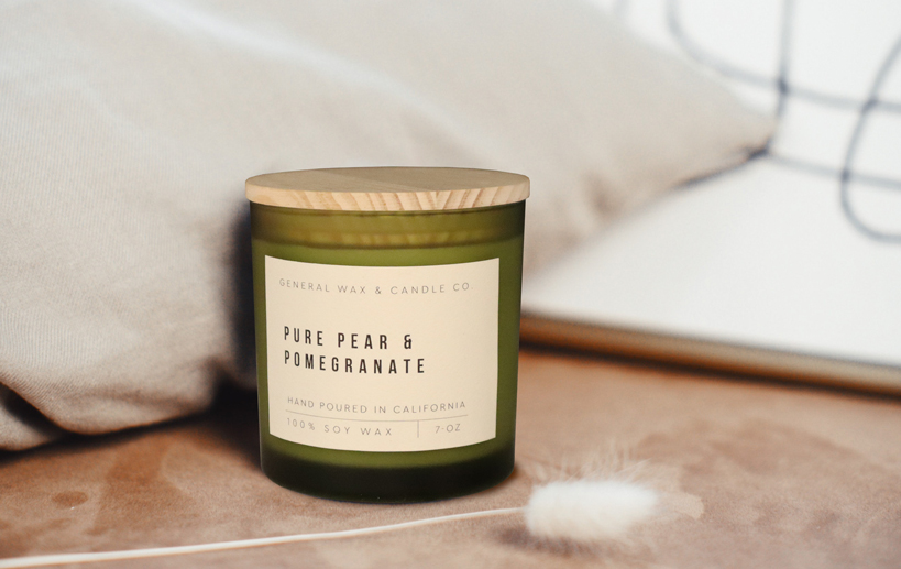 pure pear scented candle