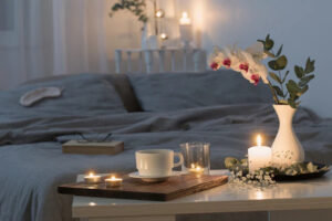 sleeping with scented candles