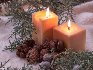 winter aroma candles for home