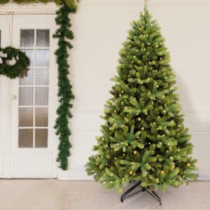 Christmas tree and spruce branches decoration