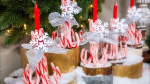 candy cane candle holders 
