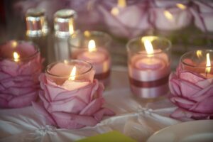 romantic wedding candles