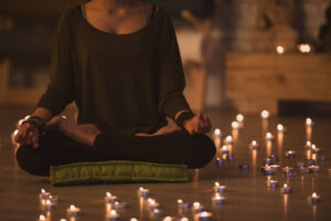 tealight candle meditation