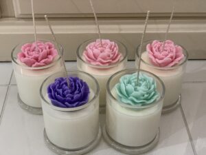 Floral aroma candles 