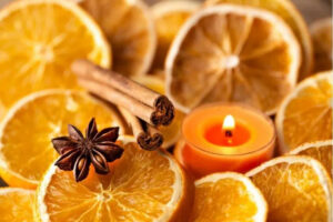 lemon scented candle