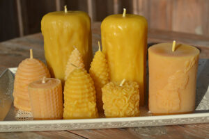 decorative beeswax candles 