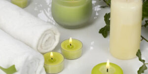 tealight candles for creating peaceful atmosphere