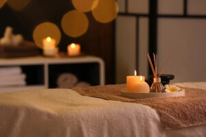 create a relaxing atmosphere with aroma candles 