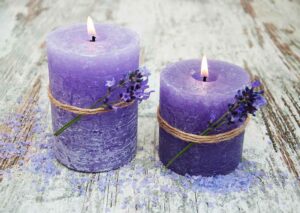 lavender scented pillar candles