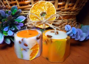 scented citrus candles