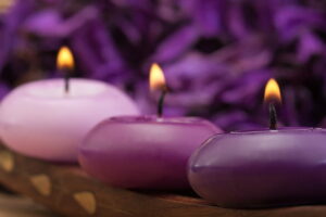 create romance with tealight lavender smell candles