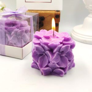 purple candle as wedding gift