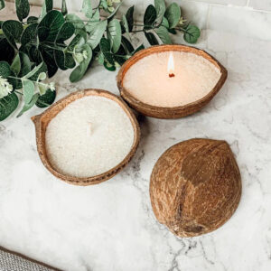 Coconut summer candle scent