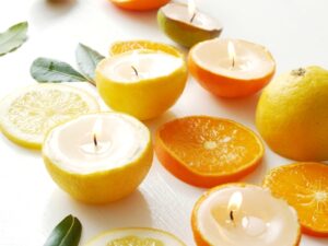citrus scented candles 