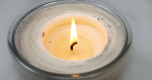 clear wax pool for candle safety 