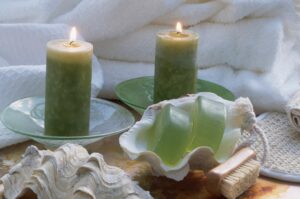 green tea scented candles 