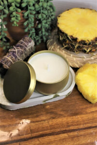 pineapple scented candle