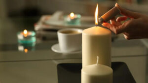 safety tips for lighting candles 