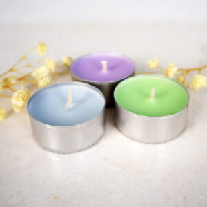 Fruity scented tealight candles 