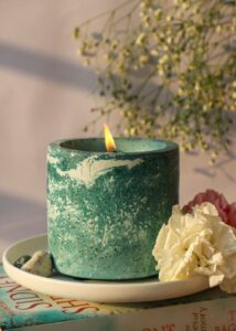 Sage aroma candles for yoga 