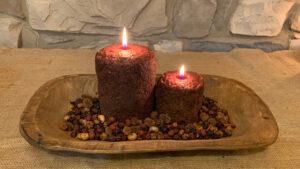 chocolate scented pillar candles 