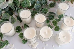 soy wax candles in jars 